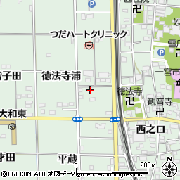 愛知県一宮市大和町妙興寺（徳法寺浦）周辺の地図