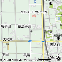 愛知県一宮市大和町妙興寺徳法寺浦22周辺の地図