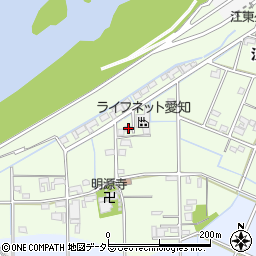 愛知県一宮市東加賀野井江西96周辺の地図