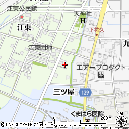 愛知県一宮市東加賀野井江東172周辺の地図