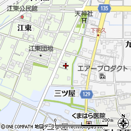 愛知県一宮市東加賀野井江東172-1周辺の地図