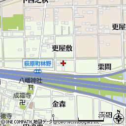 愛知県一宮市萩原町林野更屋敷19周辺の地図
