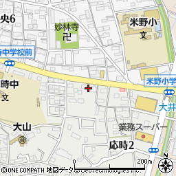 愛知県小牧市応時2丁目8周辺の地図