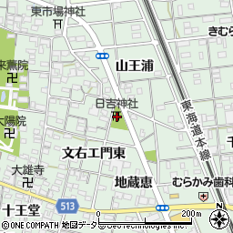 愛知県一宮市大和町妙興寺地蔵恵623周辺の地図