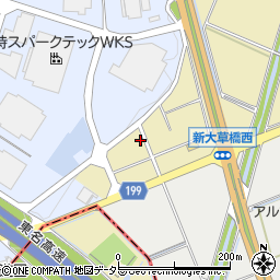 愛知県小牧市大草中254周辺の地図