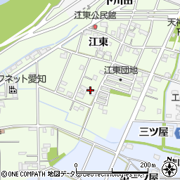 愛知県一宮市東加賀野井江東18周辺の地図