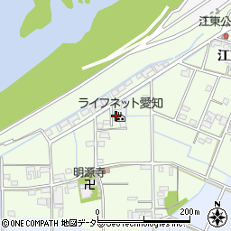 株式会社ライフネット愛知周辺の地図
