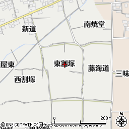 愛知県一宮市丹陽町重吉東割塚周辺の地図