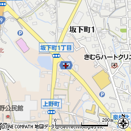 上野北周辺の地図