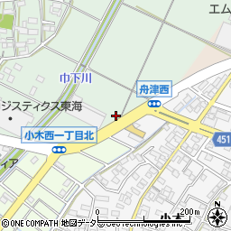 愛知県小牧市舟津703周辺の地図