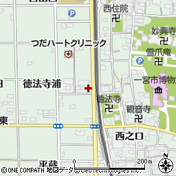 愛知県一宮市大和町妙興寺徳法寺浦14周辺の地図