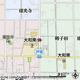 愛知県一宮市大和町妙興寺階子田周辺の地図