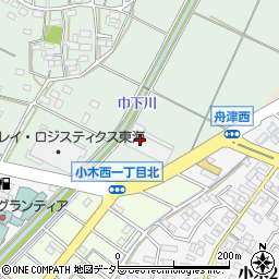 愛知県小牧市舟津694周辺の地図