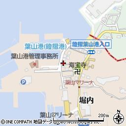 葉山港湾食堂周辺の地図