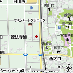 愛知県一宮市大和町妙興寺徳法寺浦11周辺の地図