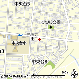 中日新聞中央台専売所周辺の地図