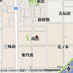 愛知県一宮市千秋町塩尻南出周辺の地図