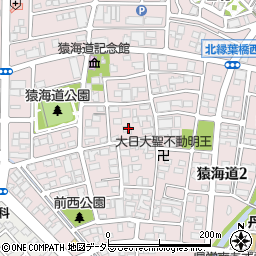 愛知県一宮市丹陽町猿海道猿休周辺の地図