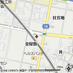 愛知県一宮市明地金屋敷69周辺の地図