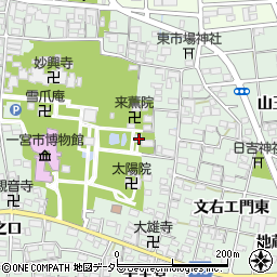 愛知県一宮市大和町妙興寺妙興寺境内周辺の地図