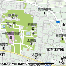 愛知県一宮市大和町妙興寺（妙興寺境内）周辺の地図