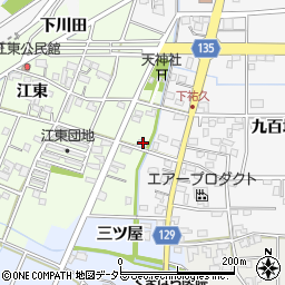 愛知県一宮市東加賀野井江東123周辺の地図