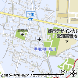 愛知県小牧市下末1050周辺の地図