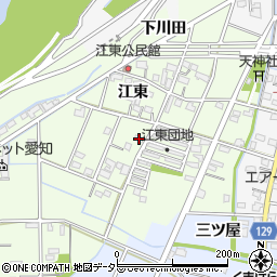愛知県一宮市東加賀野井江東26周辺の地図