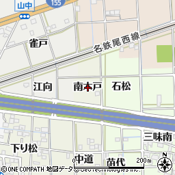愛知県一宮市萩原町河田方南木戸周辺の地図