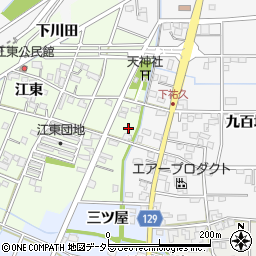 愛知県一宮市東加賀野井江東124周辺の地図