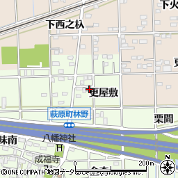 愛知県一宮市萩原町林野更屋敷周辺の地図