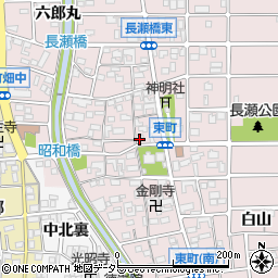 愛知県岩倉市東町東市場屋敷周辺の地図