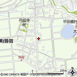 岐阜県海津市平田町勝賀1369周辺の地図