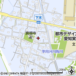 愛知県小牧市下末1058周辺の地図