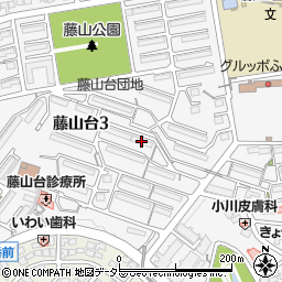 藤山台公団住宅自治会周辺の地図