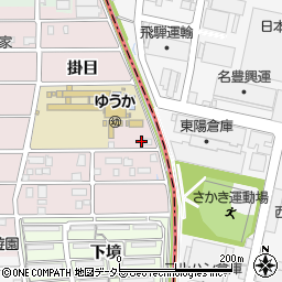 愛知県岩倉市東町掛目160周辺の地図