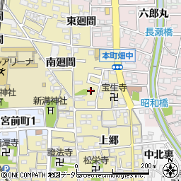 愛知県岩倉市本町畑中周辺の地図