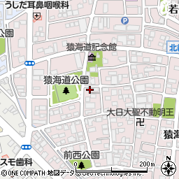愛知県一宮市丹陽町猿海道六反田周辺の地図