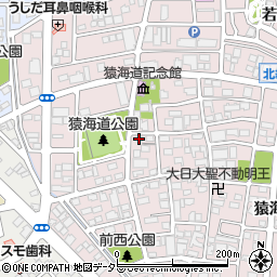 愛知県一宮市丹陽町猿海道（六反田）周辺の地図