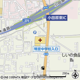 ケーヨーデイツー小田原店周辺の地図