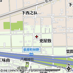 愛知県一宮市萩原町林野更屋敷38周辺の地図