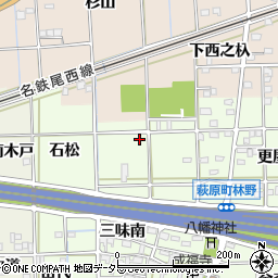愛知県一宮市萩原町林野宮浦54周辺の地図