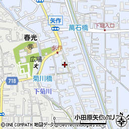 神奈川県小田原市矢作周辺の地図