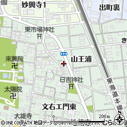 愛知県一宮市大和町妙興寺山王浦65周辺の地図
