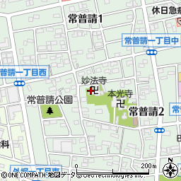 日蓮宗妙法寺周辺の地図