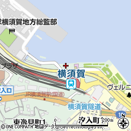 横須賀市役所　横須賀駅・逸見駅自転車等駐車場管理事務所周辺の地図