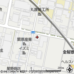 愛知県一宮市明地（東下城）周辺の地図