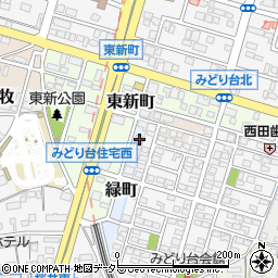 愛知県小牧市緑町12周辺の地図