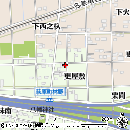 愛知県一宮市萩原町林野更屋敷33周辺の地図