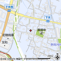 愛知県小牧市下末1087周辺の地図